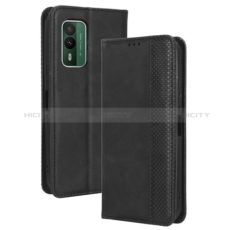 Custodia Portafoglio In Pelle Cover con Supporto BY4 per Nokia XR21