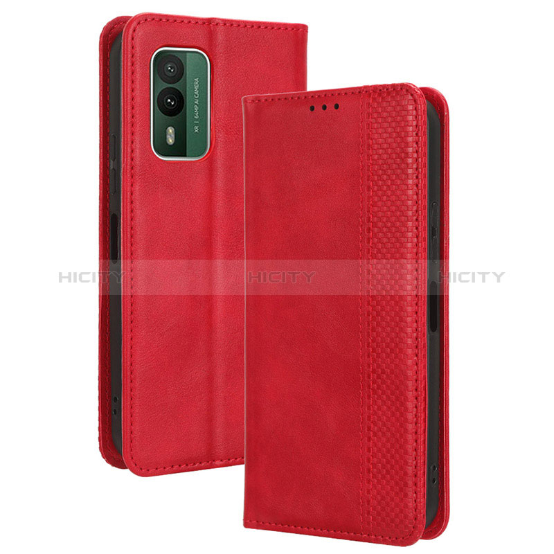 Custodia Portafoglio In Pelle Cover con Supporto BY4 per Nokia XR21