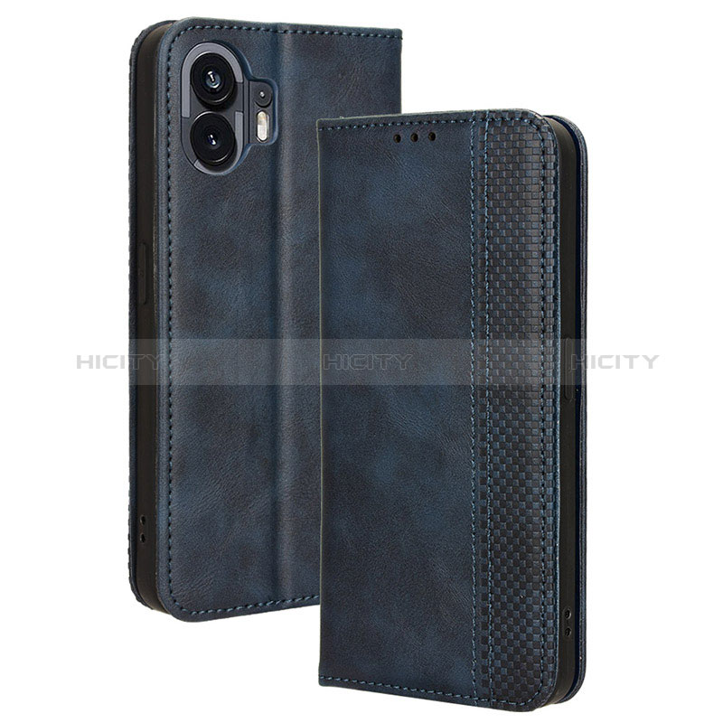 Custodia Portafoglio In Pelle Cover con Supporto BY4 per Nothing Phone 2