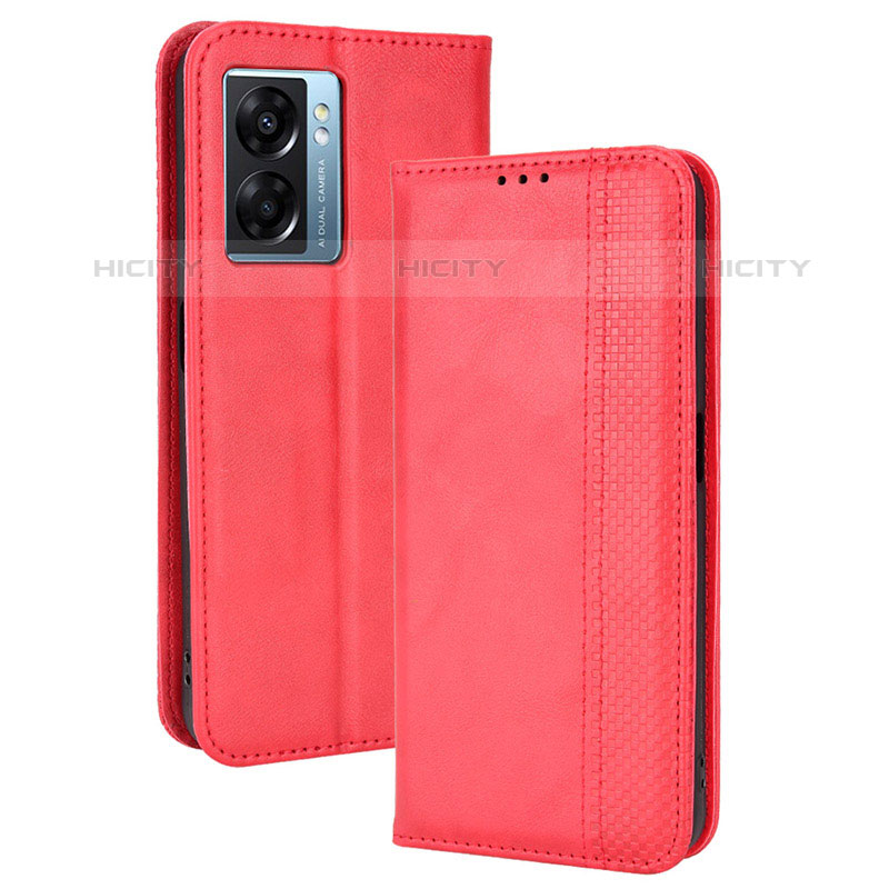 Custodia Portafoglio In Pelle Cover con Supporto BY4 per OnePlus Nord N300 5G Rosso