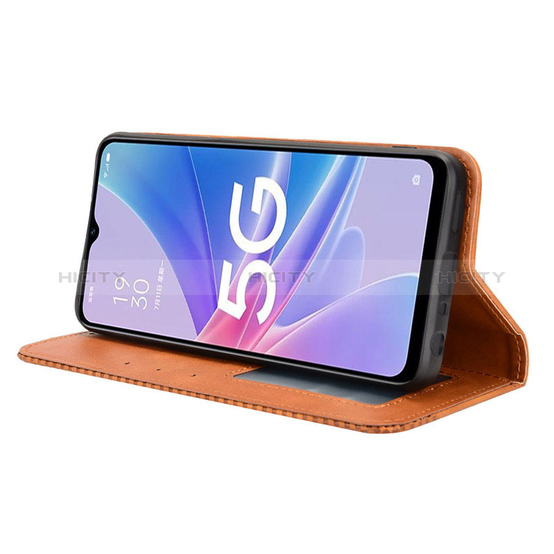 Custodia Portafoglio In Pelle Cover con Supporto BY4 per Oppo A1 5G