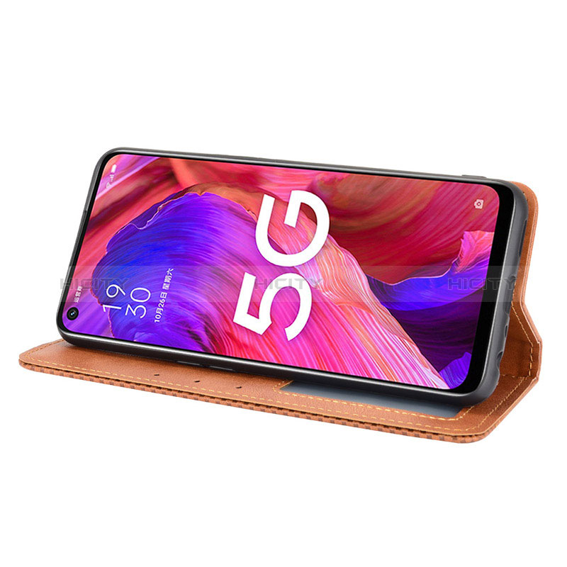 Custodia Portafoglio In Pelle Cover con Supporto BY4 per Oppo A74 5G