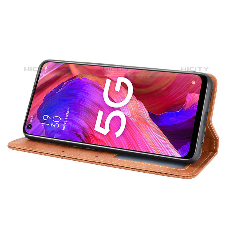 Custodia Portafoglio In Pelle Cover con Supporto BY4 per Oppo A93 5G