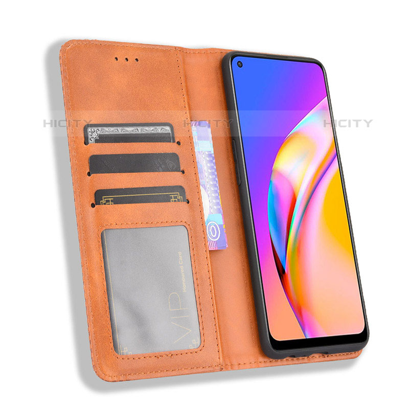 Custodia Portafoglio In Pelle Cover con Supporto BY4 per Oppo Reno5 Z 5G