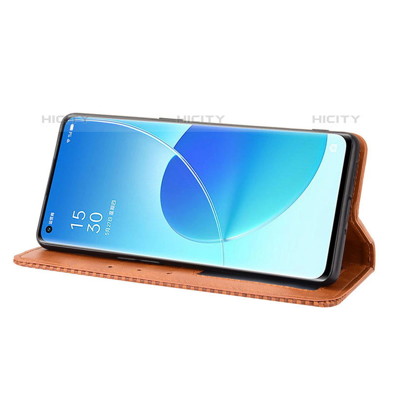 Custodia Portafoglio In Pelle Cover con Supporto BY4 per Oppo Reno6 Pro 5G