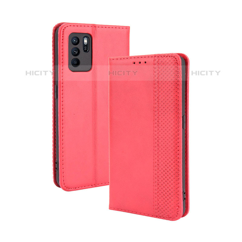 Custodia Portafoglio In Pelle Cover con Supporto BY4 per Oppo Reno6 Z 5G