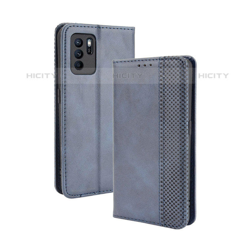 Custodia Portafoglio In Pelle Cover con Supporto BY4 per Oppo Reno6 Z 5G