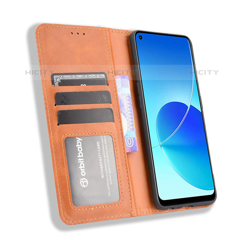 Custodia Portafoglio In Pelle Cover con Supporto BY4 per Oppo Reno6 Z 5G