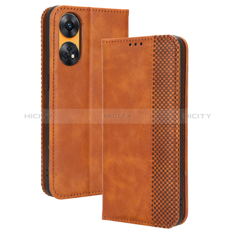 Custodia Portafoglio In Pelle Cover con Supporto BY4 per Oppo Reno8 T 4G