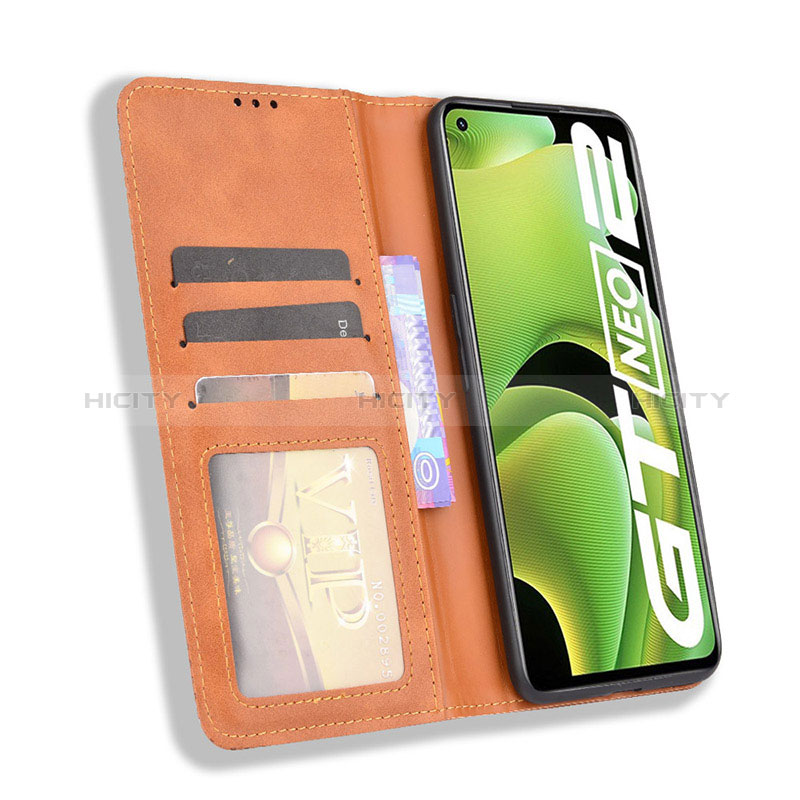 Custodia Portafoglio In Pelle Cover con Supporto BY4 per Realme GT Neo 3T 5G