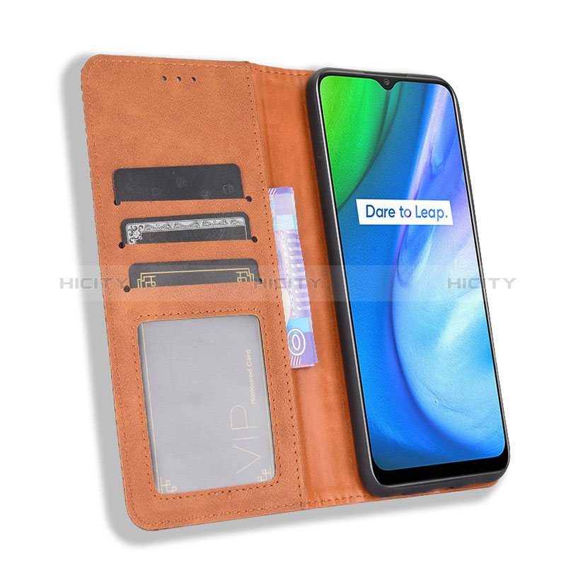 Custodia Portafoglio In Pelle Cover con Supporto BY4 per Realme Q2i 5G