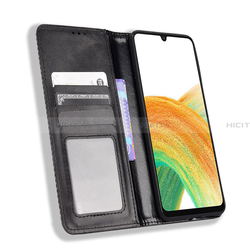 Custodia Portafoglio In Pelle Cover con Supporto BY4 per Samsung Galaxy A23 4G