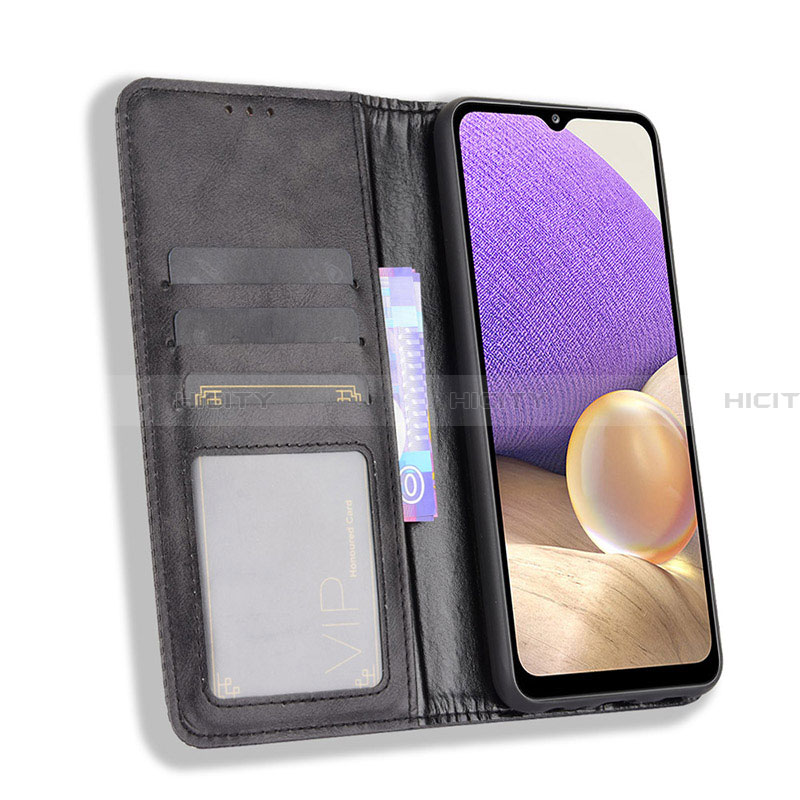 Custodia Portafoglio In Pelle Cover con Supporto BY4 per Samsung Galaxy A32 4G