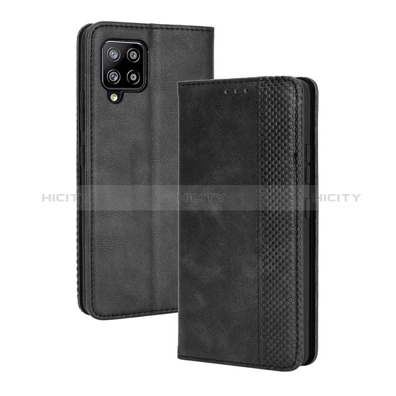 Custodia Portafoglio In Pelle Cover con Supporto BY4 per Samsung Galaxy A42 5G Nero