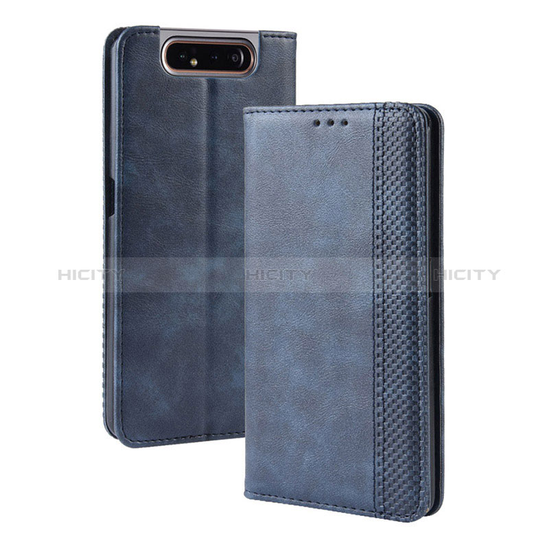 Custodia Portafoglio In Pelle Cover con Supporto BY4 per Samsung Galaxy A80