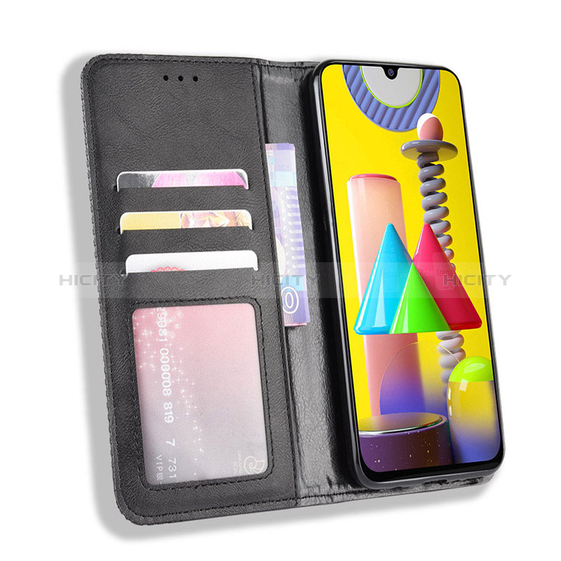 Custodia Portafoglio In Pelle Cover con Supporto BY4 per Samsung Galaxy M31