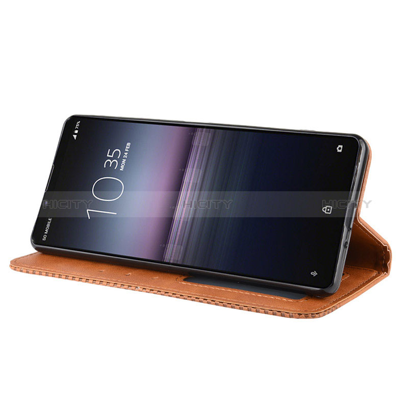 Custodia Portafoglio In Pelle Cover con Supporto BY4 per Sony Xperia 1 II