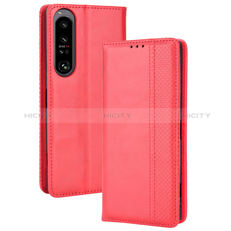 Custodia Portafoglio In Pelle Cover con Supporto BY4 per Sony Xperia 1 IV