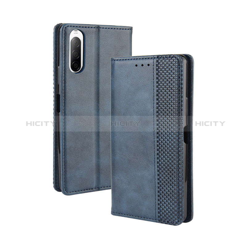 Custodia Portafoglio In Pelle Cover con Supporto BY4 per Sony Xperia 10 II