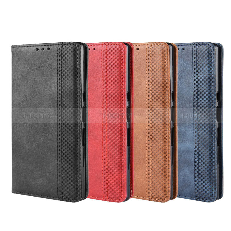 Custodia Portafoglio In Pelle Cover con Supporto BY4 per Sony Xperia 10 Plus