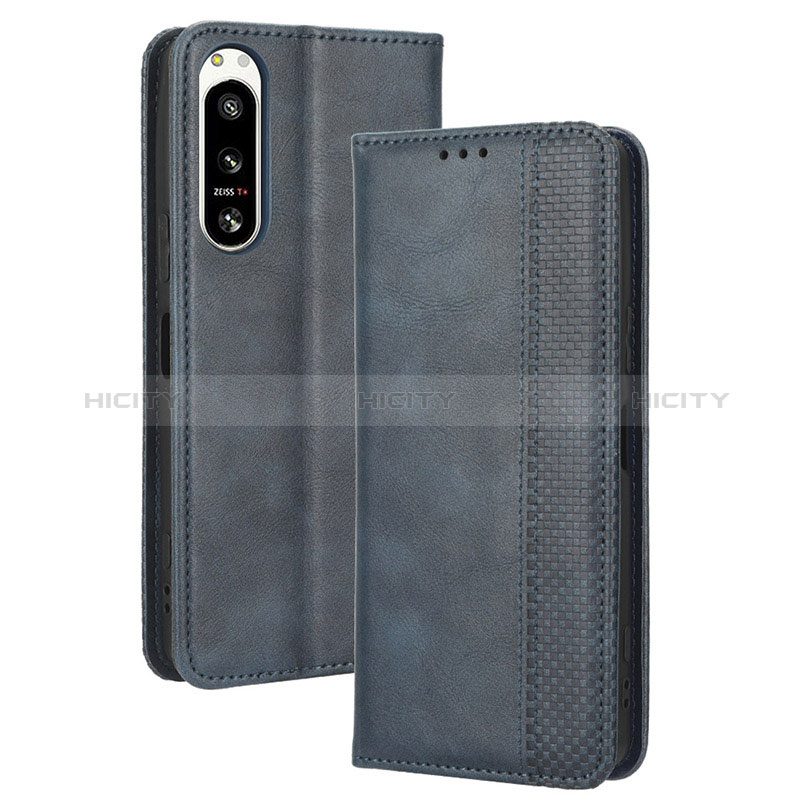 Custodia Portafoglio In Pelle Cover con Supporto BY4 per Sony Xperia 5 IV