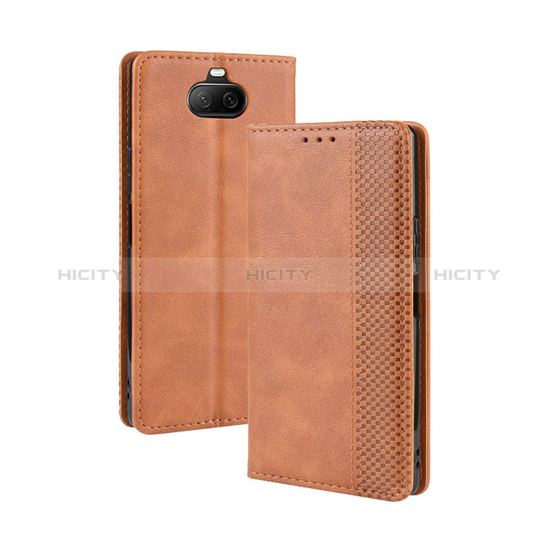 Custodia Portafoglio In Pelle Cover con Supporto BY4 per Sony Xperia 8