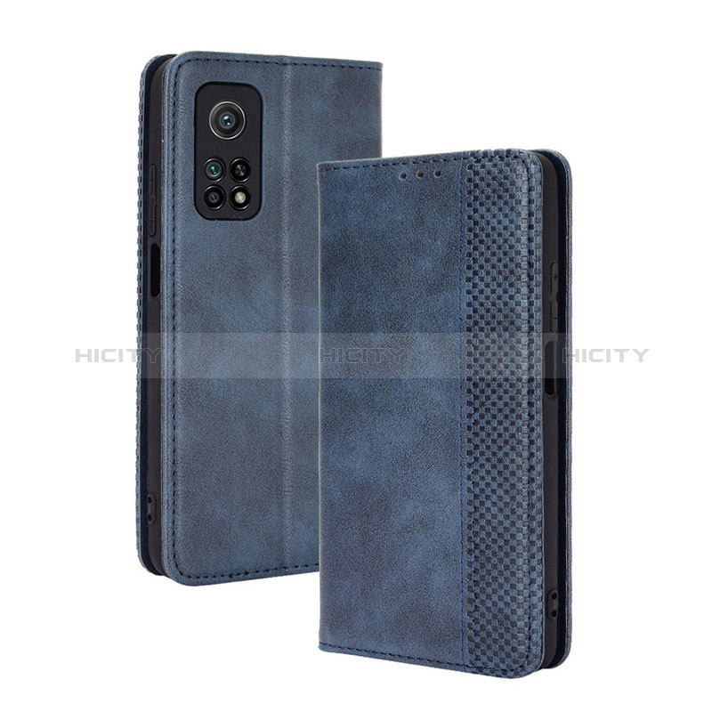 Custodia Portafoglio In Pelle Cover con Supporto BY4 per Xiaomi Mi 10T 5G Blu