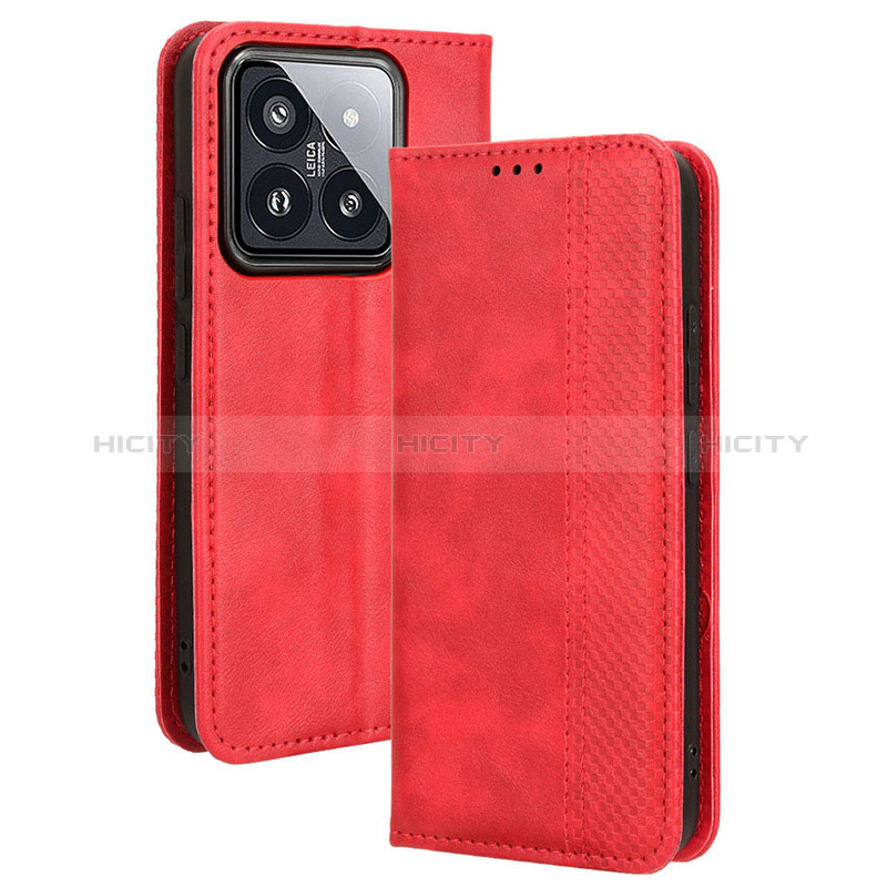 Custodia Portafoglio In Pelle Cover con Supporto BY4 per Xiaomi Mi 14 Pro 5G