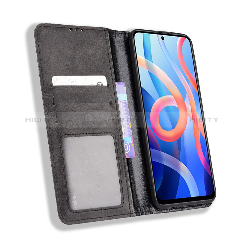 Custodia Portafoglio In Pelle Cover con Supporto BY4 per Xiaomi Poco M4 Pro 5G