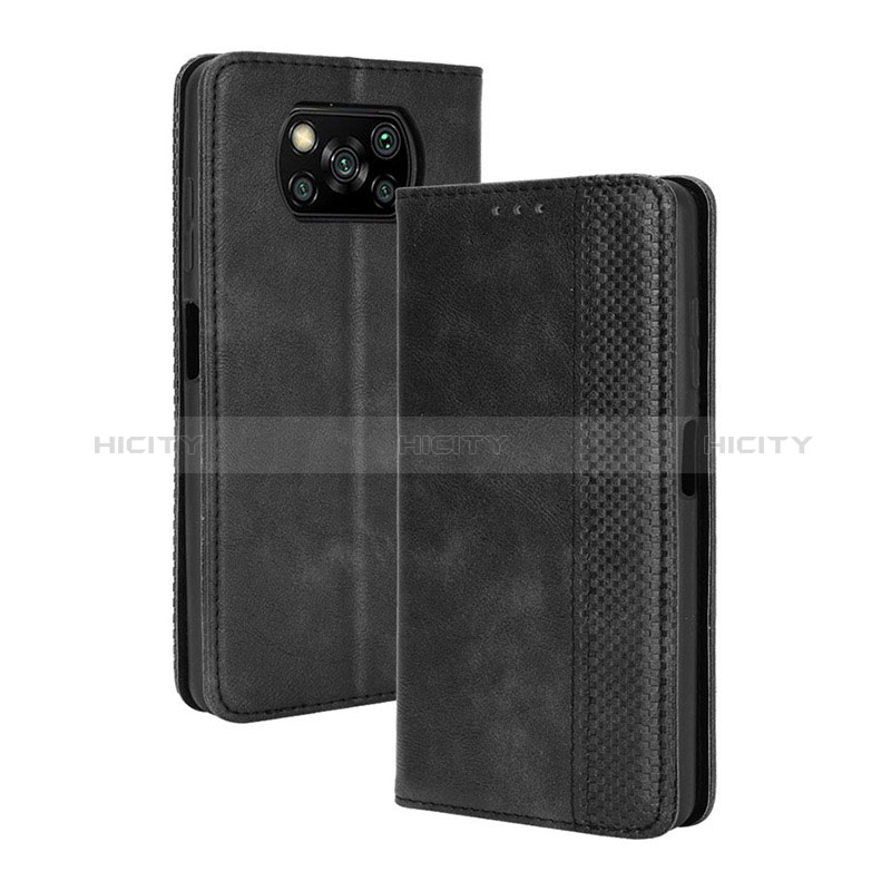 Custodia Portafoglio In Pelle Cover con Supporto BY4 per Xiaomi Poco X3