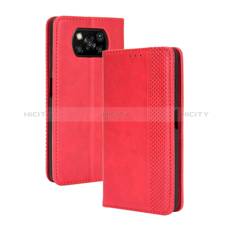 Custodia Portafoglio In Pelle Cover con Supporto BY4 per Xiaomi Poco X3