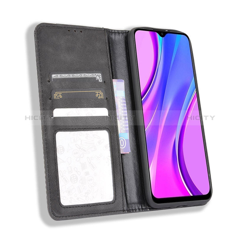 Custodia Portafoglio In Pelle Cover con Supporto BY4 per Xiaomi Redmi 9 India