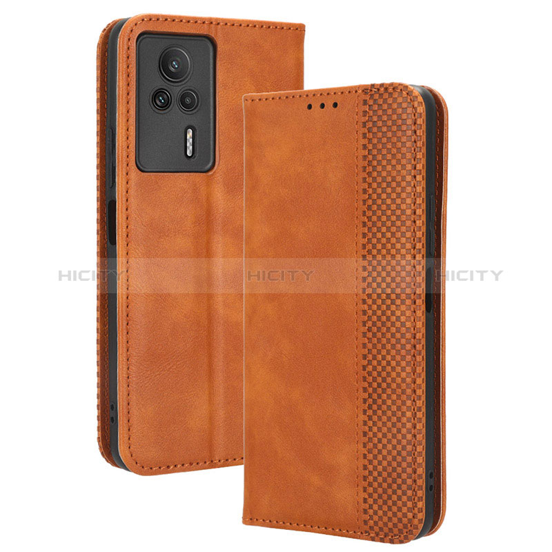 Custodia Portafoglio In Pelle Cover con Supporto BY4 per Xiaomi Redmi K60E 5G