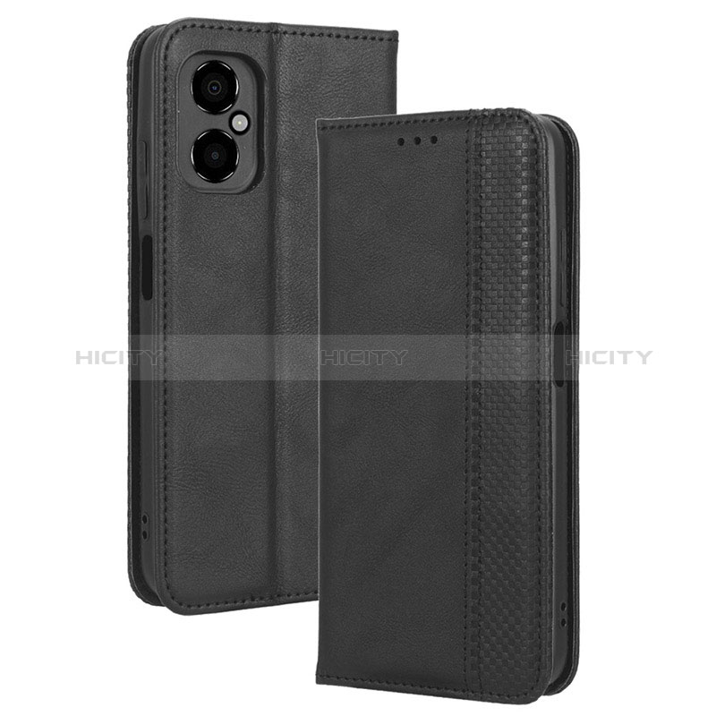 Custodia Portafoglio In Pelle Cover con Supporto BY4 per Xiaomi Redmi Note 11R 5G Nero