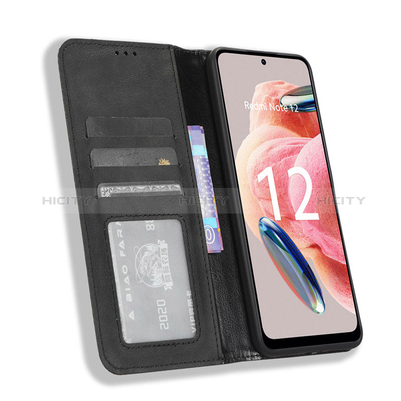 Custodia Portafoglio In Pelle Cover con Supporto BY4 per Xiaomi Redmi Note 12 4G