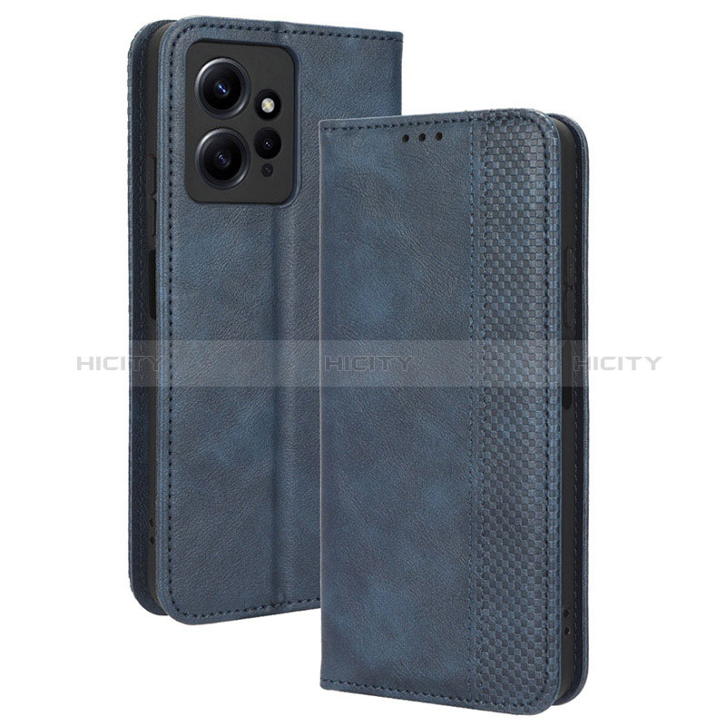 Custodia Portafoglio In Pelle Cover con Supporto BY4 per Xiaomi Redmi Note 12 4G Blu