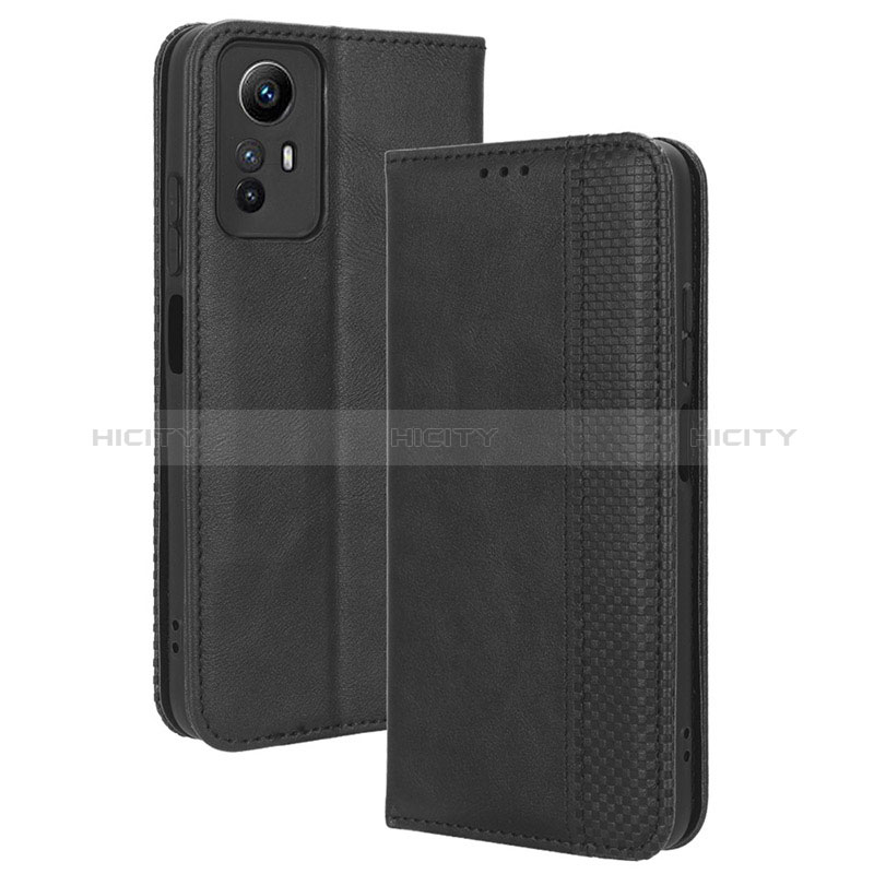 Custodia Portafoglio In Pelle Cover con Supporto BY4 per Xiaomi Redmi Note 12S Nero