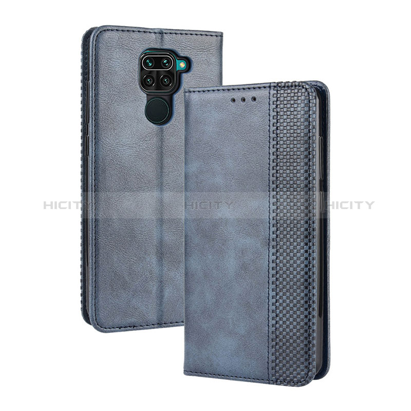 Custodia Portafoglio In Pelle Cover con Supporto BY4 per Xiaomi Redmi Note 9 Blu