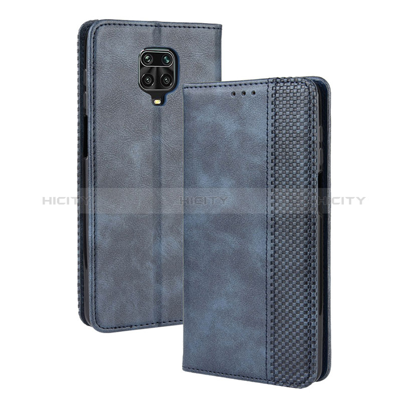 Custodia Portafoglio In Pelle Cover con Supporto BY4 per Xiaomi Redmi Note 9S Blu