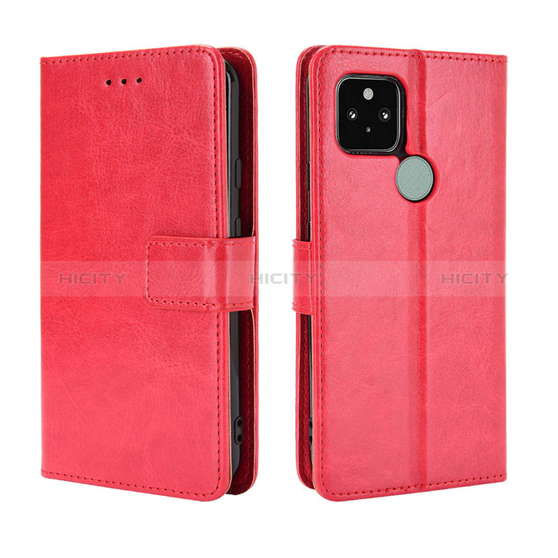 Custodia Portafoglio In Pelle Cover con Supporto BY5 per Google Pixel 5