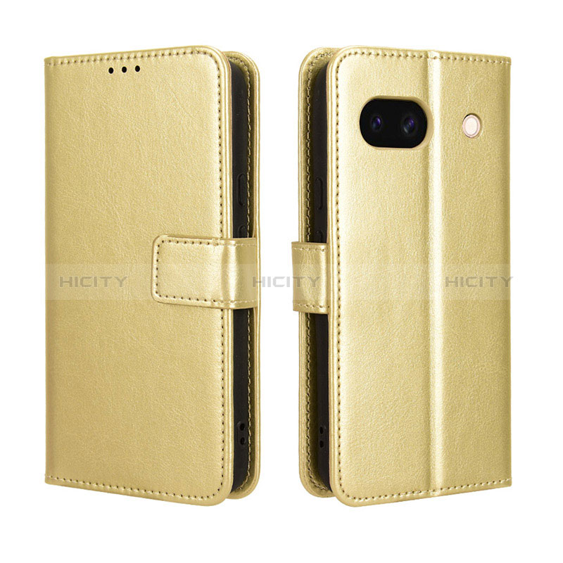 Custodia Portafoglio In Pelle Cover con Supporto BY5 per Google Pixel 8a 5G Oro