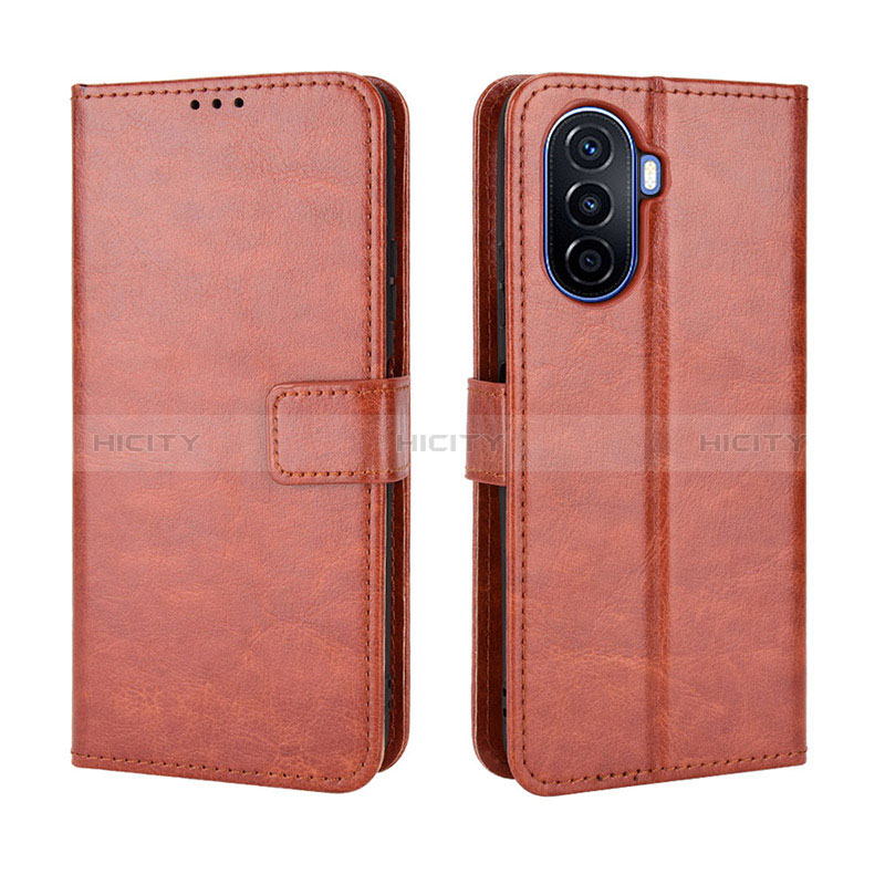 Custodia Portafoglio In Pelle Cover con Supporto BY5 per Huawei Nova Y71