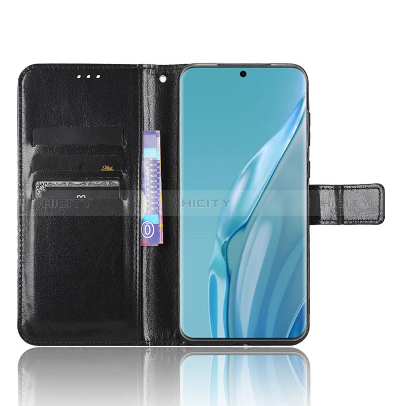 Custodia Portafoglio In Pelle Cover con Supporto BY5 per Huawei P60 Art