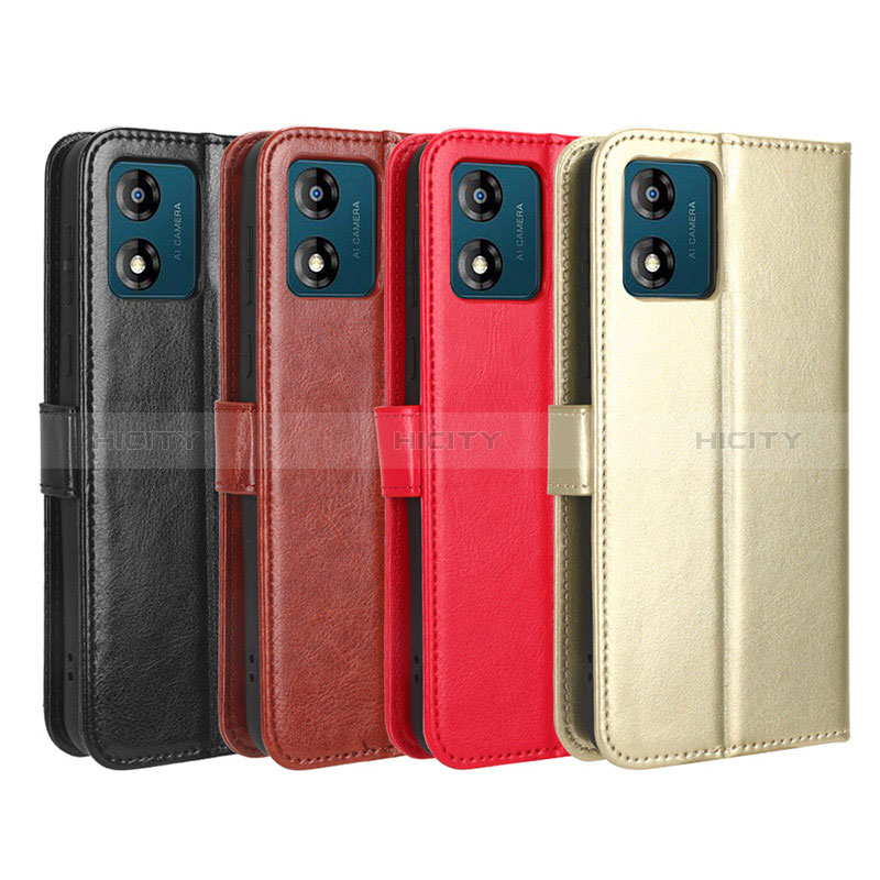 Custodia Portafoglio In Pelle Cover con Supporto BY5 per Motorola Moto E13