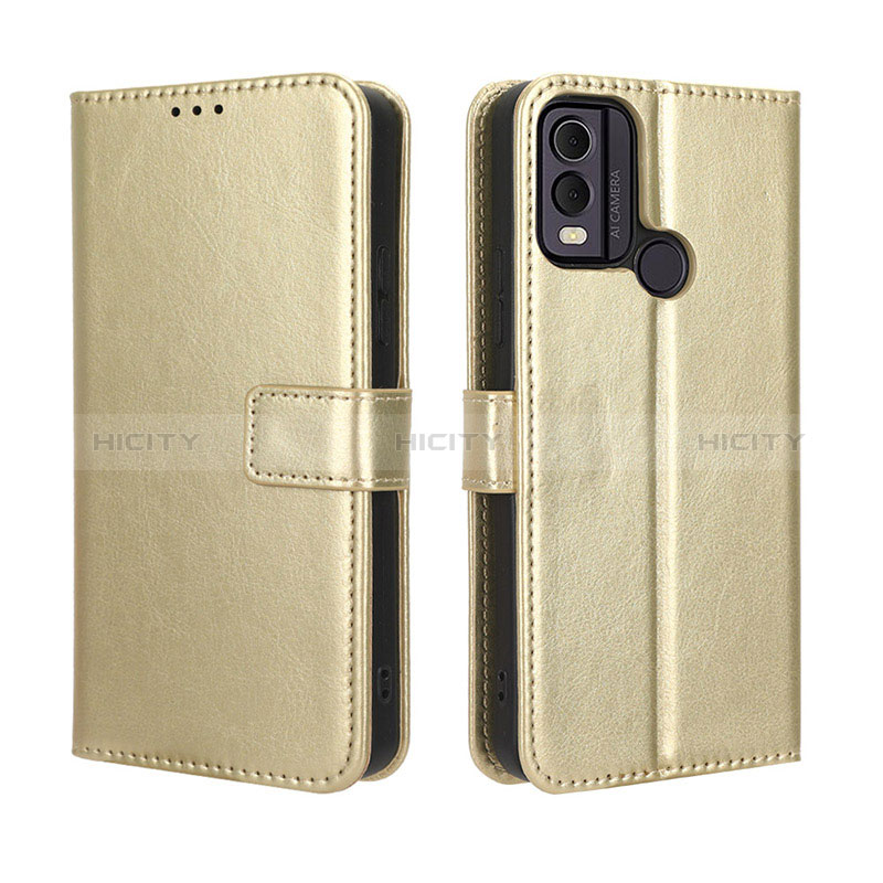 Custodia Portafoglio In Pelle Cover con Supporto BY5 per Nokia C22