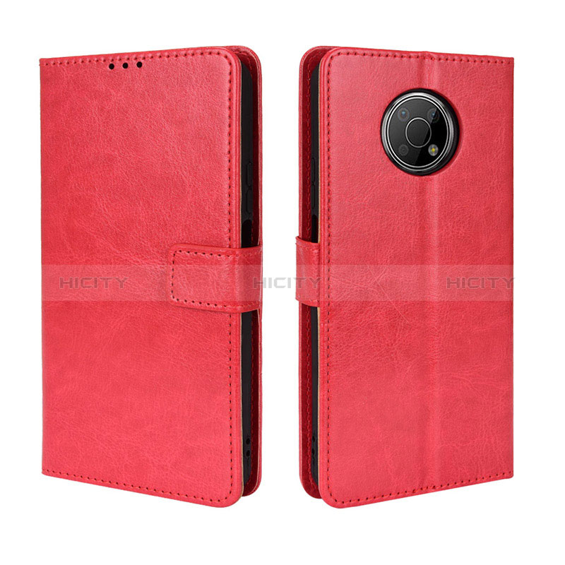 Custodia Portafoglio In Pelle Cover con Supporto BY5 per Nokia G300 5G Rosso