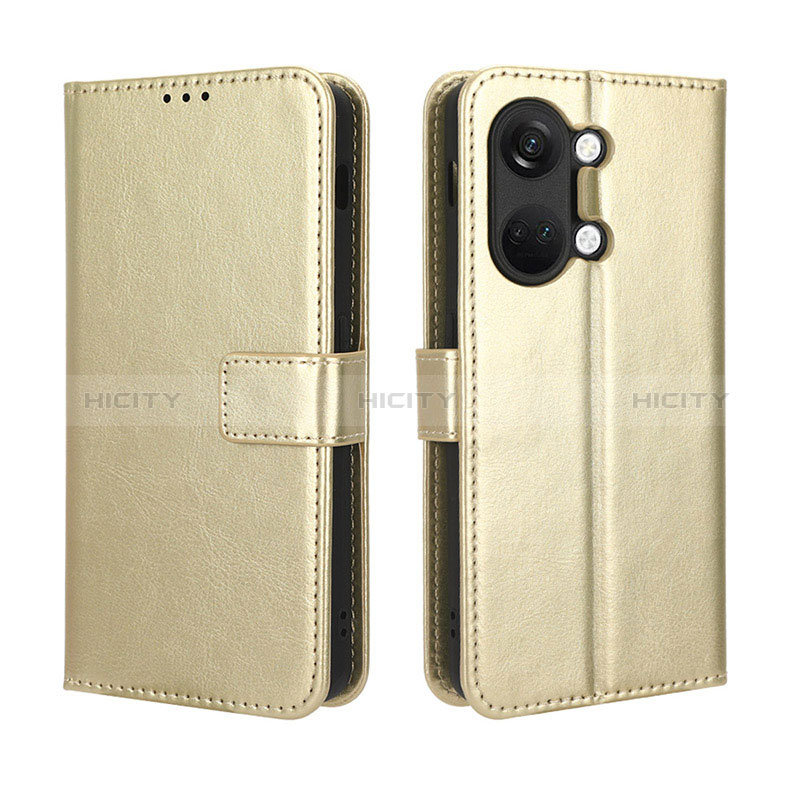 Custodia Portafoglio In Pelle Cover con Supporto BY5 per OnePlus Ace 2V 5G Oro