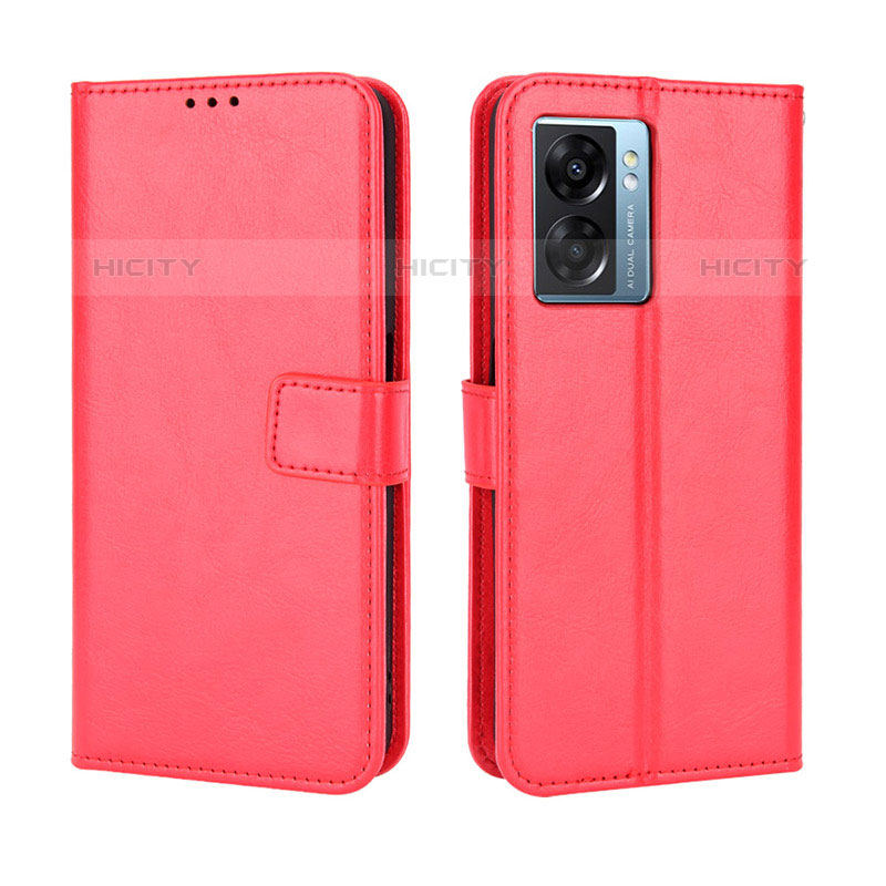 Custodia Portafoglio In Pelle Cover con Supporto BY5 per OnePlus Nord N300 5G Rosso