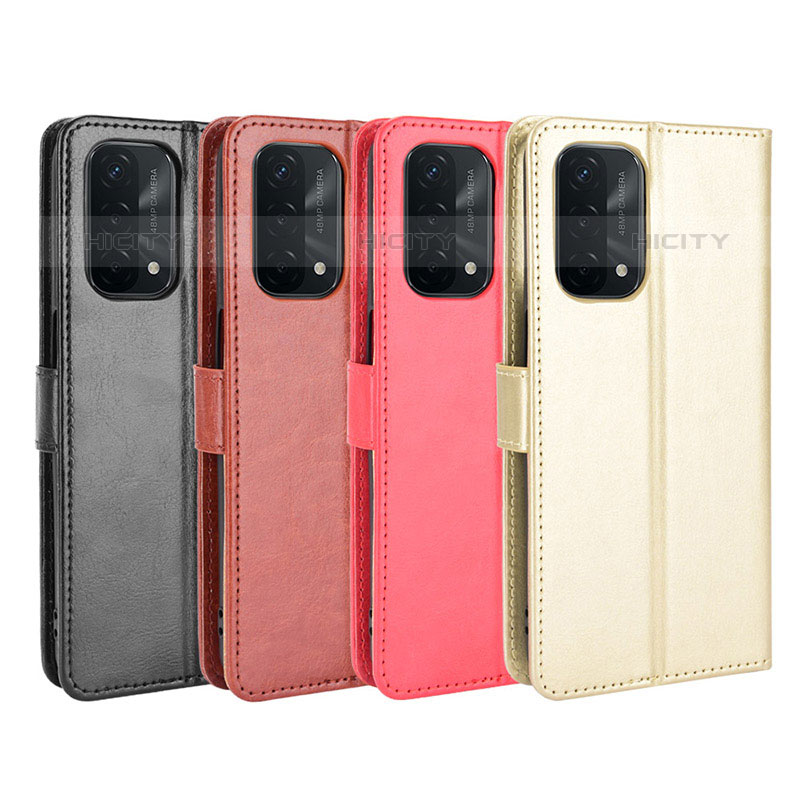 Custodia Portafoglio In Pelle Cover con Supporto BY5 per Oppo A93 5G