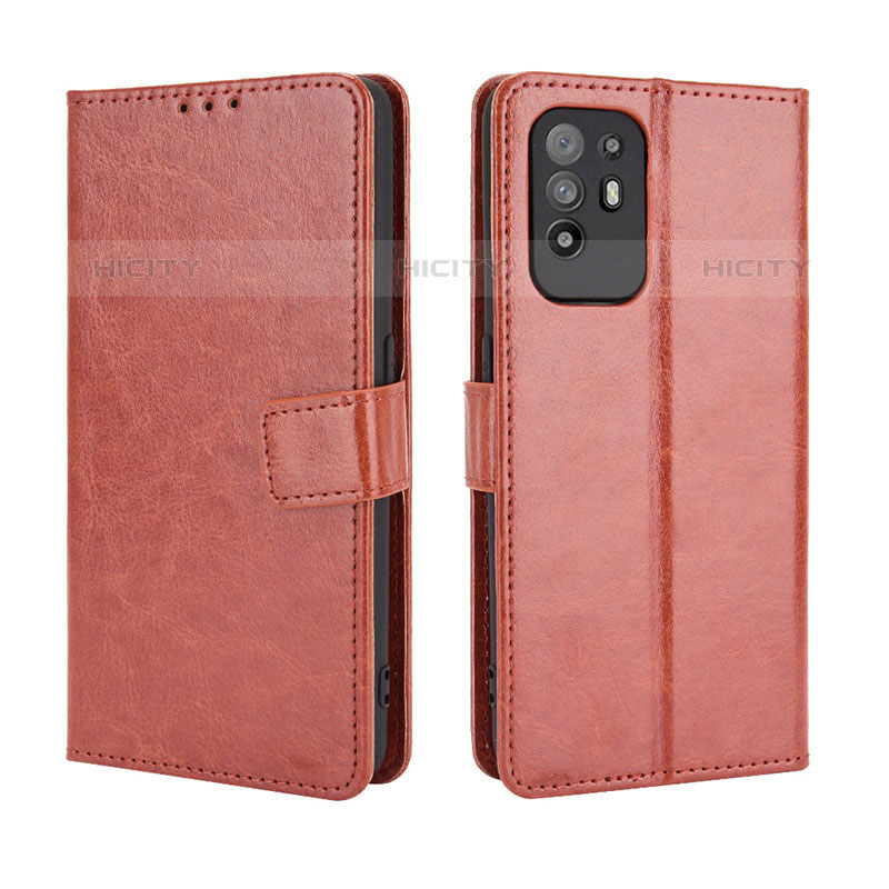 Custodia Portafoglio In Pelle Cover con Supporto BY5 per Oppo A94 5G